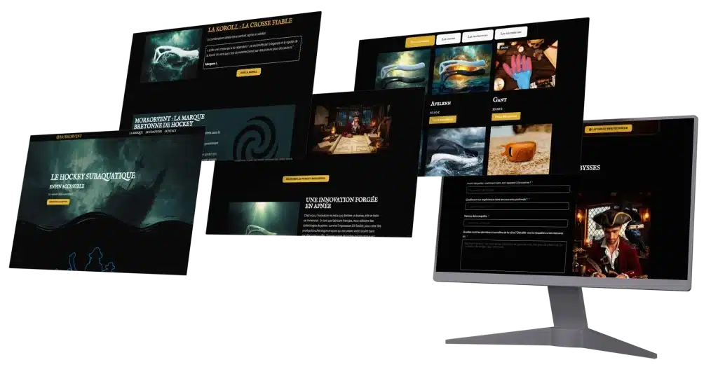 Exemple de création de site internet e-commerce par Nexeb